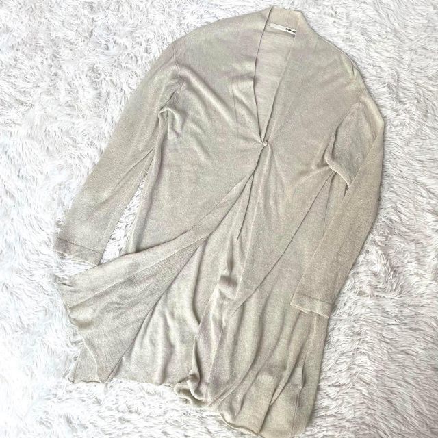 『evam eva』麻 ロングカーディガン 羽織