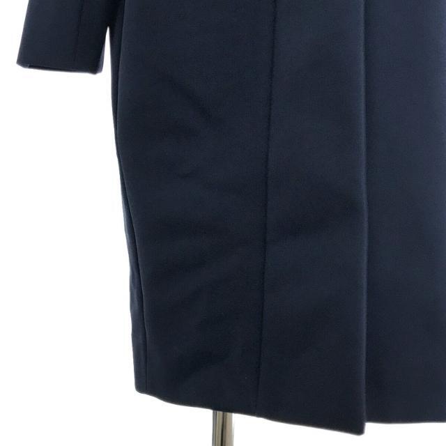 Maison Martin Margiela / メゾンマルタンマルジェラ | 2014SS | 4 REPLICA 1960s Women's  evening coat レプリカ ボンディング ジャージー スタンドカラー コート | 38 | ネイビー | レディース