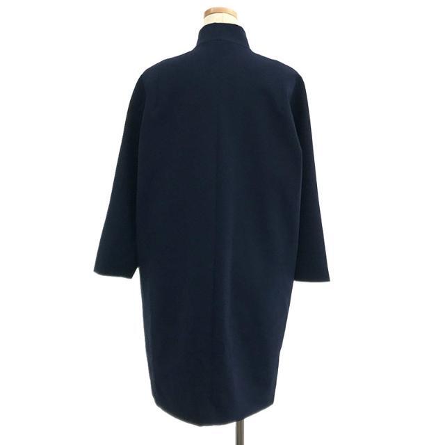 Maison Martin Margiela / メゾンマルタンマルジェラ | 2014SS | 4 REPLICA 1960s Women's  evening coat レプリカ ボンディング ジャージー スタンドカラー コート | 38 | ネイビー | レディース