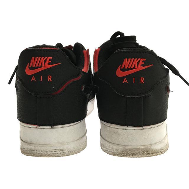 【美品】 NIKE / ナイキ | AIR FORCE1/1 CUSTOM UPTOWN DD2429-001エアフォース ワン 1/1  カスタムアップタウン スニーカー 付属有 | 27.5 | ブラック / レッド | メンズ