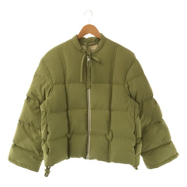 ジャケット/アウター【美品】  JIL SANDER+ / ジルサンダープラス | Short Down Jacket イタリア製 バイカラー ショート ダウン ジャケット 持運び収納袋有 | S | グリーン | レディース