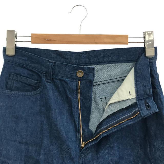 6 (ROKU)(ロク)の【新品】  6(ROKU) / ロク | コットン センタープレス ストレートDENIM PANTS デニムパンツ | 38 | ネイビー | レディース レディースのパンツ(その他)の商品写真