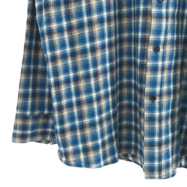 CELINE セリーヌ 21SS Loose Shirt In Checked Cotton ルーズチェック コットン長袖シャツ ブルー 2C486354M