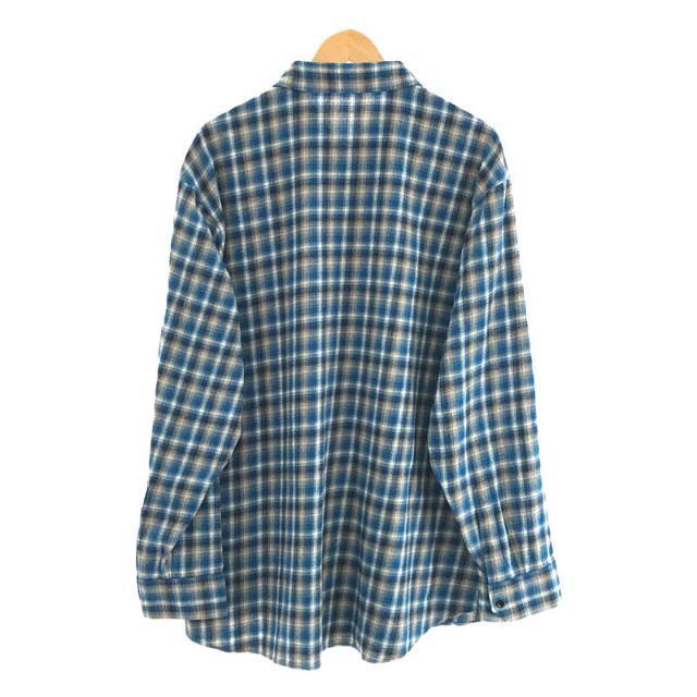 celine(セリーヌ)の【美品】  CELINE / セリーヌ | 2021SS | Loose Shirt In Checked Cotton コットン ルーズチェックシャツ | 42 | ブルー | メンズ メンズのトップス(Tシャツ/カットソー(七分/長袖))の商品写真