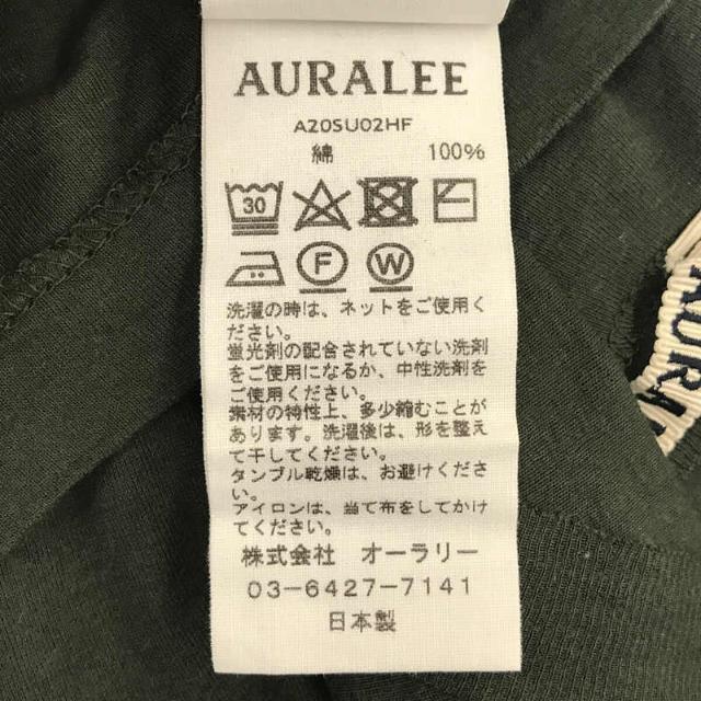 AURALEE(オーラリー)のAURALEE / オーラリー | HIGH GAUGE SHEER RIB ハイゲージ シアー リブ トップス カットソー green | 1 | グリーン | レディース レディースのトップス(Tシャツ(長袖/七分))の商品写真