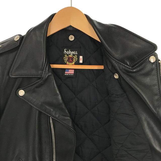 【美品】  SCHOTT / ショット | USA製 613US VINTAGE ONESTAR RIDERS ワンスターダブルライダース レザージャケット | 36 | BLACK | メンズ