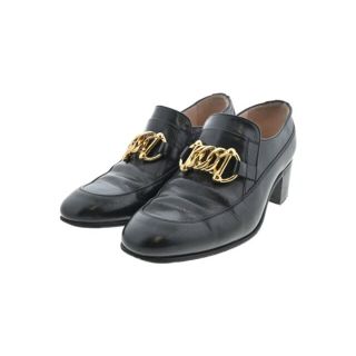 グッチ(Gucci)のGUCCI グッチ ビジネス・ドレスシューズ 36(22.5cm位) 黒 【古着】【中古】(ローファー/革靴)