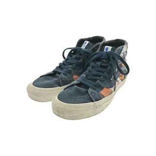 ヴァンズ(VANS)のVANS バンズ スニーカー 26cm 白x紺等(総柄) 【古着】【中古】(スニーカー)