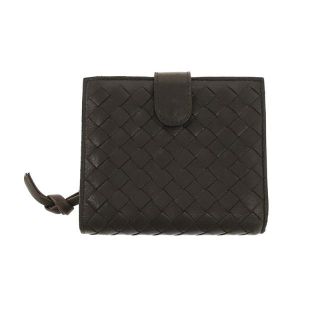 ボッテガヴェネタ(Bottega Veneta)のBOTTEGA VENETA / ボッテガヴェネタ | イタリア製 イントレチャート 編み込み レザー ウォレット 二つ折り財布 箱有 | ブラウン | メンズ(長財布)