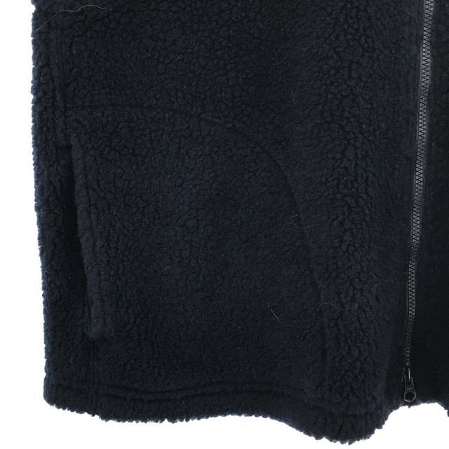 Engineered Garments / エンジニアドガーメンツ | 2022AW | High Mock Knit Vest - Wool  Poly Shaggy Knit モックネック バック オープン シャギー ボア フリース ベスト | XS | ネイビー | メンズ