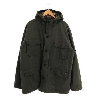 ステューシー(STUSSY)のSTUSSY / ステューシー | 1990s～ OLD オールド ライニング ウール チェック 切替 フルジップ フーディ ブルゾン ジャケット | XL | グレー | メンズ(その他)