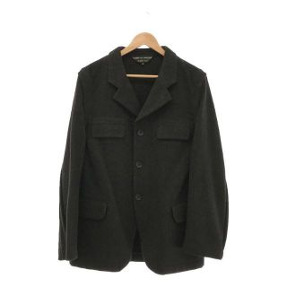 COMME des GARCONS HOMME PLUS / コムデギャルソンオムプリュス | AD1998 | 90s シーム期 インサイドアウトサイド タック入り ウール スラックス パンツ | S | ブラック | メンズ