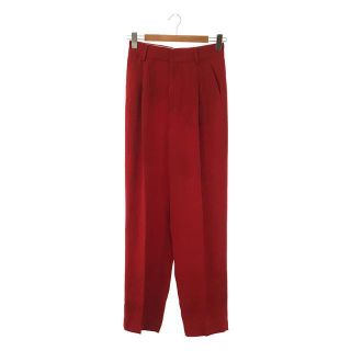 ロク(6 (ROKU))の【新品】  6(ROKU) / ロク | GEORGETTE TUCK PANTS 2 ジョーゼットタックパンツ | 38 | レッド | レディース(その他)