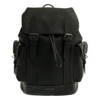 コーチ(COACH)の【美品】  COACH / コーチ | 2023SS CB837 レザー バックパック リュック 保存袋有 ユニセックス | ー | BLACK | メンズ(バッグパック/リュック)