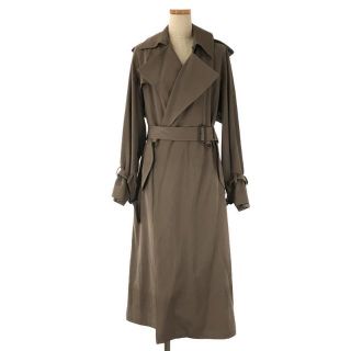 オーラリー(AURALEE)の【美品】  AURALEE / オーラリー | 2019AW | WOOL MAX GABARDINE BIG TRENCH COAT ウール マックス ギャバジン ビッグ トレンチ コート ベルト付き | 0 | GRAY BEIGE | レディース(その他)