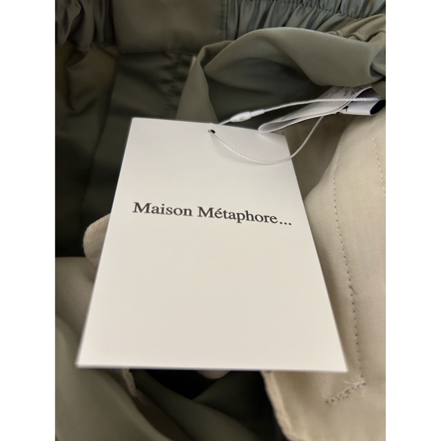 【新品】Maison Metaphor 切り替えスカート　カーキ　Free レディースのスカート(ロングスカート)の商品写真