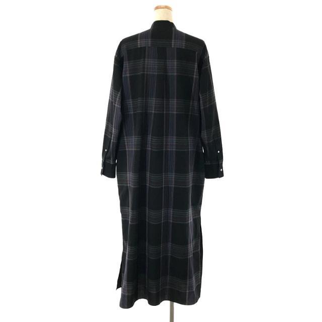 【美品】  AURALEE / オーラリー | 2019AW | SUPER LIGHT WOOL CHECK MAXI ONE-PIECE スーパー ライト ウール チェック マキシ ワンピース | 0 | ブラック | レディース 3