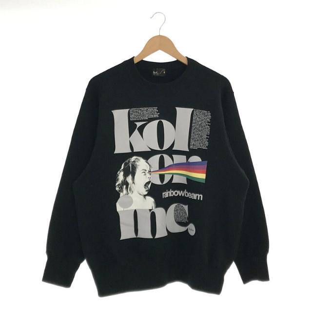 【美品】 kolor / カラー | 2021SS | レインボービーム プリント 裏毛起毛 PULLOVER プルオーバー スウェット | 2 |  ブラック | メンズ | フリマアプリ ラクマ