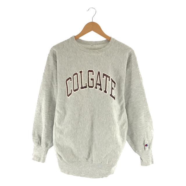 CHAMPION / チャンピオン | 90s USA製 ヴィンテージ Reverse Weave 「COLGATE」 リバース スウェット ビッグシルエット トレーナー | グレー | メンズ