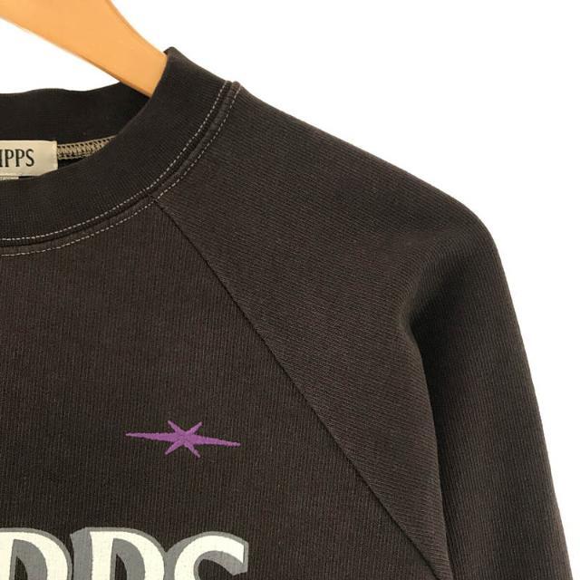 【美品】  PHIPPS / フィップス | ROCKHOUND SWEAT SHIRT ロゴ プリント 刺繍 スウェット トレーナー | L | ダークブラウン | メンズ 1