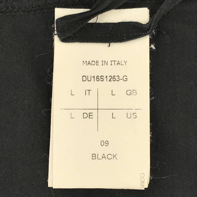 Rick Owens DRKSHDW / リック・オウエンス・ダークシャドウ | パネル 切替 ロングスリーブ カットソー | L | ブラック | メンズ メンズのトップス(Tシャツ/カットソー(七分/長袖))の商品写真