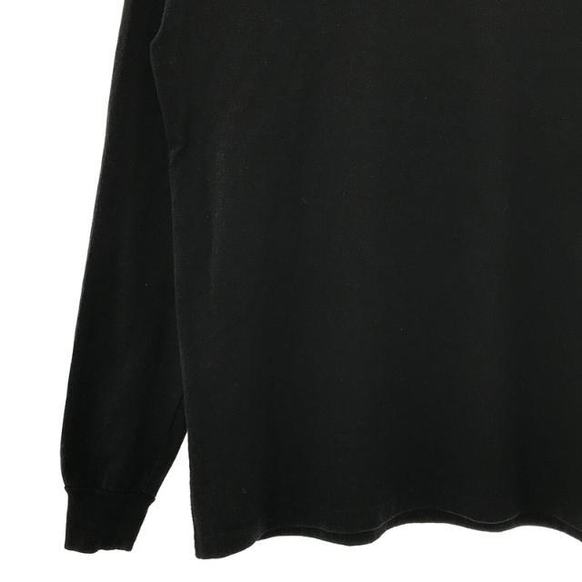 READYMADE(レディメイド)のREADYMADE / レディメイド | PIONCHAM T-SHIRT ロゴ 刺繍 ロングスリーブ Tシャツ カットソー | M | ブラック | メンズ メンズのトップス(Tシャツ/カットソー(七分/長袖))の商品写真