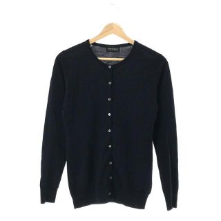 ジョンスメドレー(JOHN SMEDLEY)のJOHN SMEDLEY / ジョンスメドレー | 英国製 メリノ ウール ハイゲージ クルーネック ニット カーディガン | M | ネイビー | レディース(カーディガン)