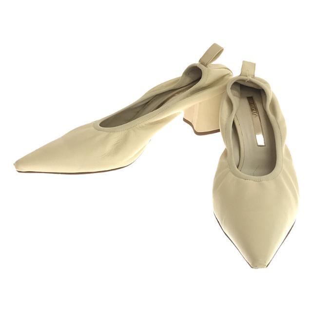 L'Appartement / アパルトモン | 2022SS | × BRENTA ブレンタ 別注 CHUNKY PUMPS チャンキー ヒール パンプス 箱付き | 38 | ホワイト | レディース レディースの靴/シューズ(ハイヒール/パンプス)の商品写真