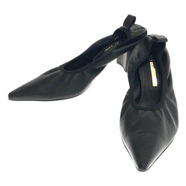 【美品】 L'Appartement / アパルトモン | 2022SS | × BRENTA ブレンタ 別注 CHUNKY PUMPS チャンキー ヒール パンプス 箱・保存袋付き | 38 | ブラック | レディース | フリマアプリ ラクマ