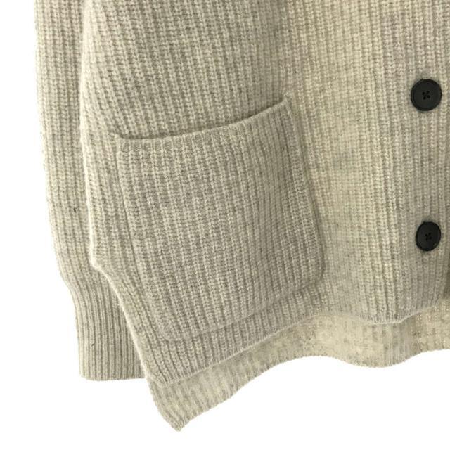 IENA / イエナ | 2022AW | ウール カシミヤ AQUA 畦 ボックス シルエット カーディガン | F | ホワイト | レディース