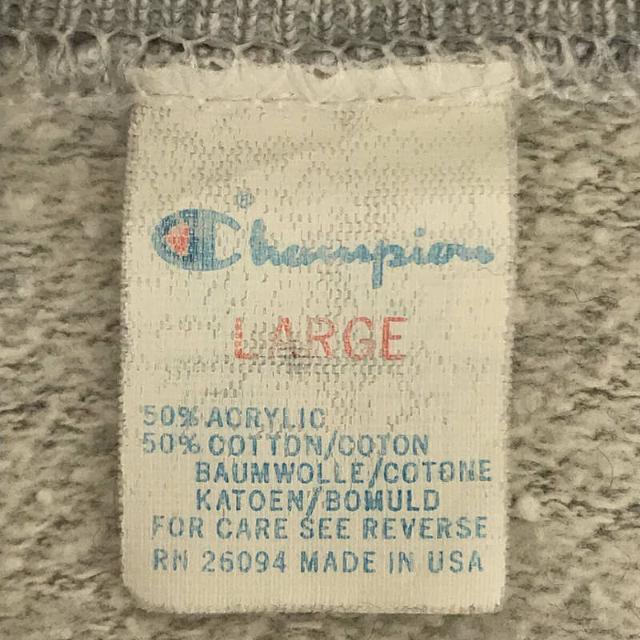 CHAMPION / チャンピオン | 1980s | 80s VINTAGE ヴィンテージ トリコタグ COLLEGE OF ST.THOMAS  カレッジフロッキー プリント ラグランスリーブ スウェット | L | グレー | レディース