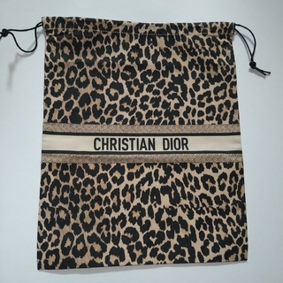 クリスチャンディオール(Christian Dior)のDIOR メゾンクリスチャンディオール 限定巾着 ミッツア レオパード(ポーチ)
