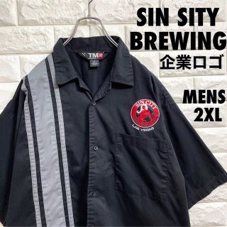 US古着　SIN SITY BREWING CO. LASVEGAS 半袖シャツ(シャツ)