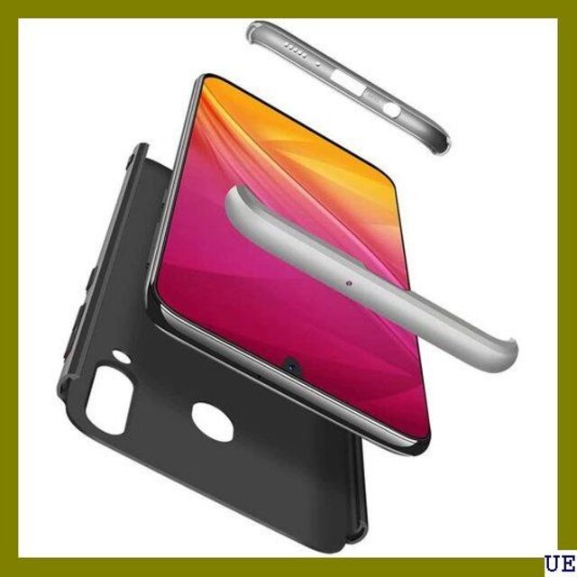 ５ Samsung Galaxy M30スマホケース Tt ース 銀と黒 716 スマホ/家電/カメラのスマホアクセサリー(モバイルケース/カバー)の商品写真