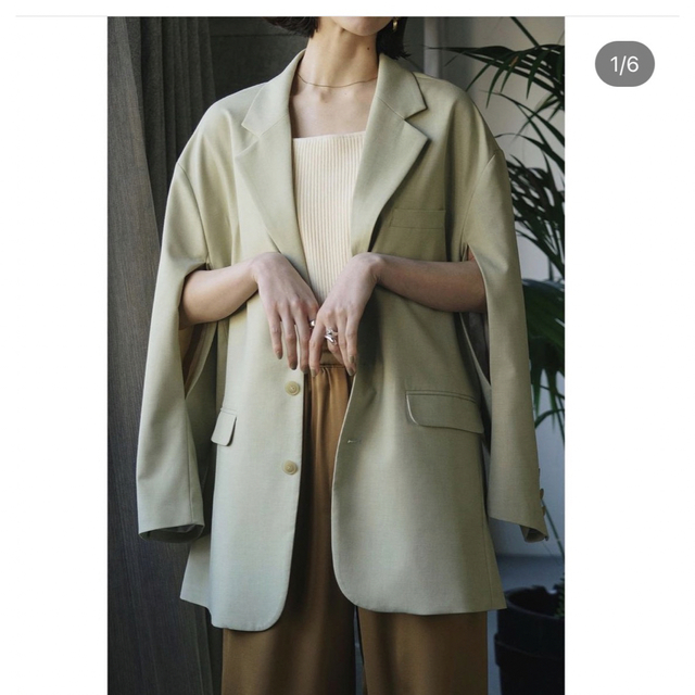 knuthmarf arm slit tailored jacket - テーラードジャケット