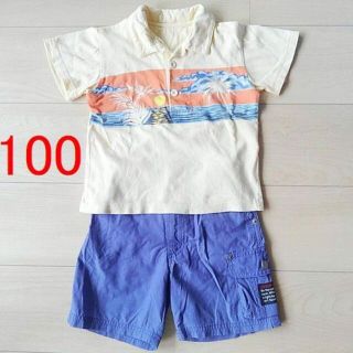 ベベ(BeBe)の100　ベベ　男の子　半袖　Ｔシャツ　ポロシャツ　半ズボン　短パン　ボトムス(パンツ/スパッツ)