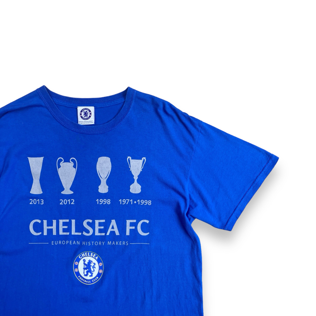 CHELSEA FC チェルシー　Tシャツ　サッカー　ゲームシャツ　ブルー　青