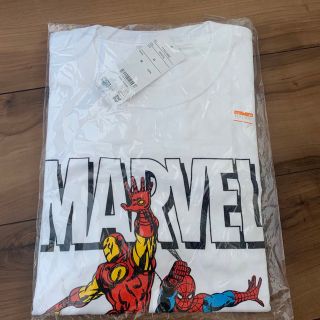 マーベル(MARVEL)のmarvel アイアンマン  スパイダーマン　白　半袖Tシャツ(Tシャツ/カットソー(半袖/袖なし))