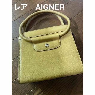 AIGNER - レア　AIGNER イエロー　ハンドバッグ