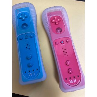 ウィーユー(Wii U)のWii WiiU用 リモコンプラスセット　ブルー ピンク(家庭用ゲーム機本体)