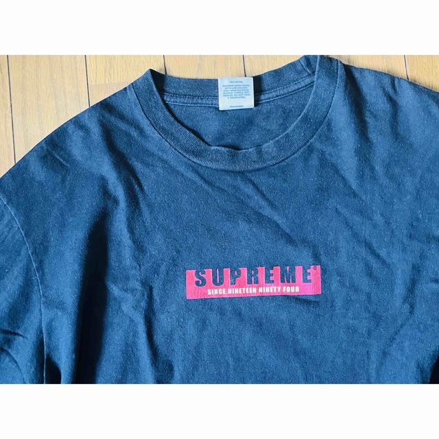 supreme box logoロンt ネイビーM