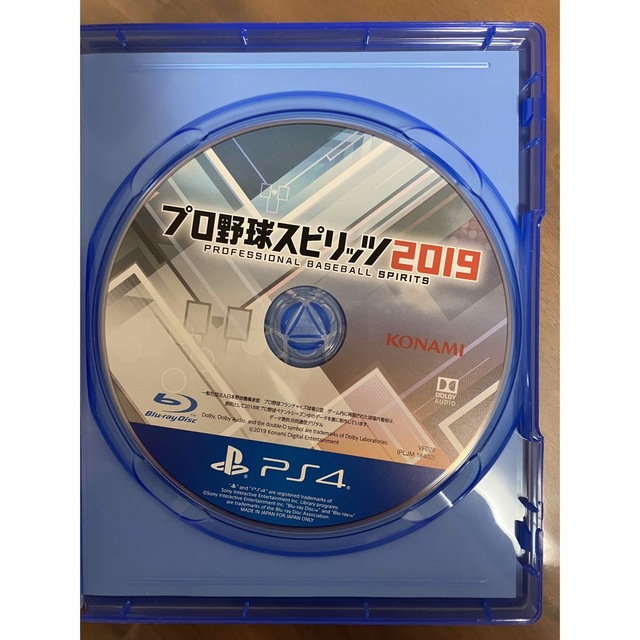 KONAMI(コナミ)のPS4 ソフト『プロ野球スピリッツ2019』 エンタメ/ホビーのゲームソフト/ゲーム機本体(家庭用ゲームソフト)の商品写真