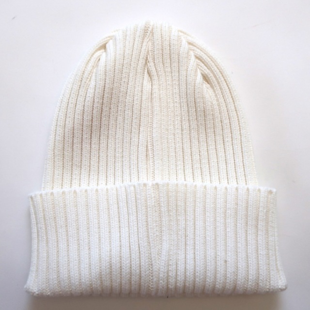 Supreme Overdyed Ribbed Beanieビーニー 白-