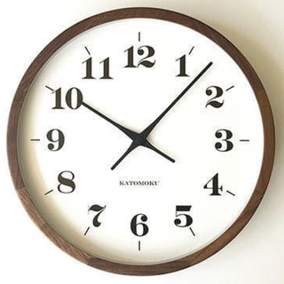 アクタス(ACTUS)の新品　KATOMOKU 加藤木工　カトモク　電波時計　 壁掛け時計(掛時計/柱時計)