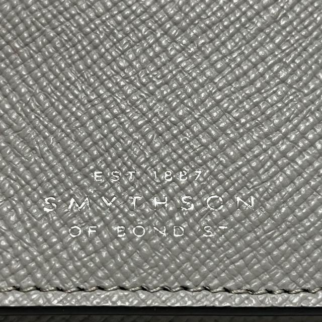 Smythson(スマイソン)のスマイソン 名刺入れ - グレー レザー レディースのファッション小物(名刺入れ/定期入れ)の商品写真
