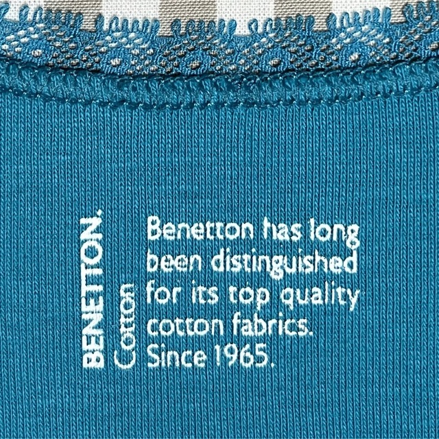 BENETTON(ベネトン)のベネトン レース付タンクトップ S/M 2枚セット ターコイズブルー レディースのトップス(タンクトップ)の商品写真