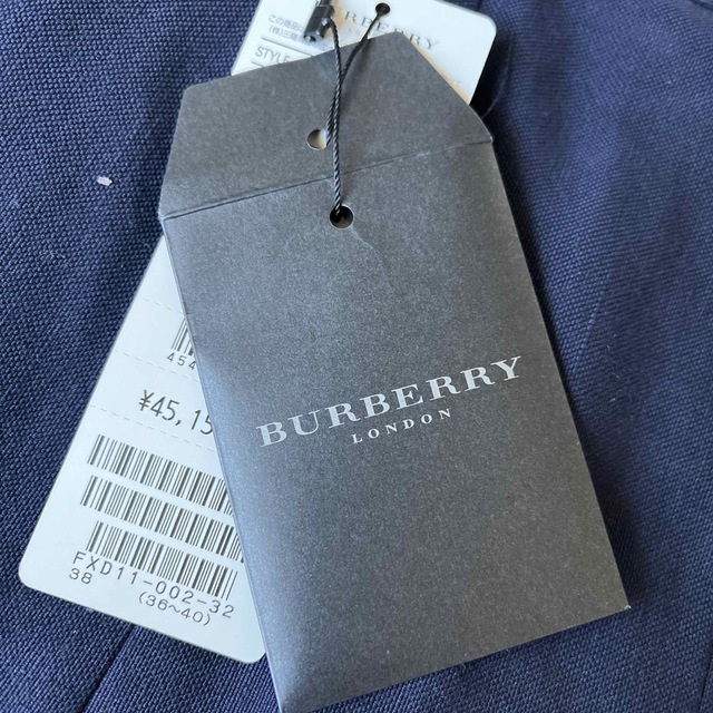 BURBERRY(バーバリー)の#値下げ#バーバリー#プリーツスカート#麻＆綿#サイズ38#タグ＆共布付#濃紺 レディースのスカート(ひざ丈スカート)の商品写真