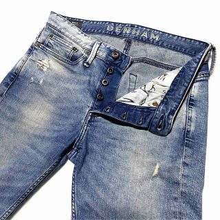 bukht ブフト 日本製 BIG DENIM PANTS ビッグデニムパンツ B-M35803 2(M) Indigo ワイド テーパード ジップフライ セルビッチ ジーンズ ボトムス【bukht】