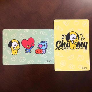 【BT21カード】ノーマルカード　２枚セット　丸大食品フィシュソーセージ(アイドルグッズ)