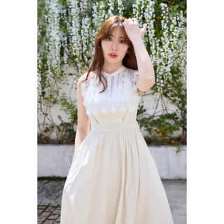 ハーリップトゥ(Her lip to)のHer lip to Grace Cotton-Blend Long Dress(ロングワンピース/マキシワンピース)